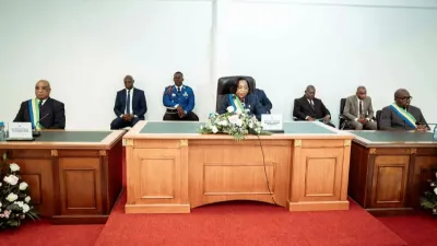 Les présidents du Sénat, Huguette Nyana Ekoume-Awori...,