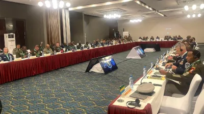 Une séquence de la formation entre les éléments de la FAG et d’Africom.