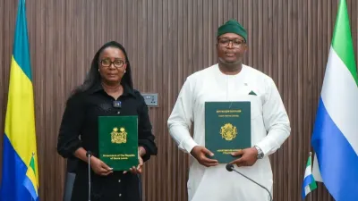 Signature de l'accord entre le Gabon et la Sierra Leone