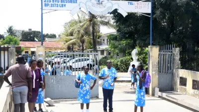 Quelques élèves du lycée Immaculée conception.