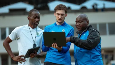 Staff technique des panthères du Gabon