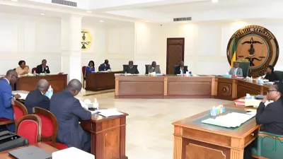 Thierry Minko, ministre de l'économie à la cour constitutionnelle