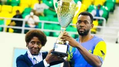 Yannick Aubyang Milama, handballeur gabonais