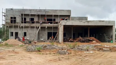 Un aperçu des travaux du chantier de la caserne des pompiers à Koula-Moutou