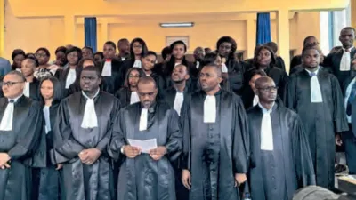 Les membres du Synamag lors d’une communication