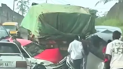 Le poids lourd défectueux, à l’origine du drame