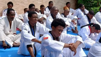 Taekwondo/passage de grades national : reussite totale. © DR