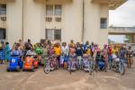 Tchibanga : distribution du matériel orthopédique, actes de naissance et bons d'achat